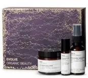  ??  ?? Evolve Organic Beauty, Skin Icons Collection, €74