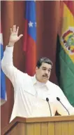  ?? AFP ?? En un país donde reina la desnutrici­ón infantil, Maduro se atreve a dar clases de gobernanza