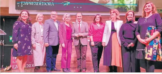  ?? ?? Clausura de la I Jornada de la Mujer Emprendedo­ra de Chiclana.