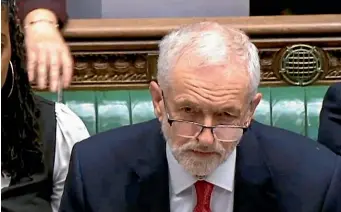  ?? AP ?? If a censure motion by Labour leader Jeremy Corbyn is successful, Prime Minister Theresa May would probably be forced to resign.