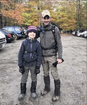  ?? Provided photo ?? Jack and Peter Buccinna at the base of Giant Mountain in 2019.