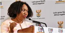  ?? / GCIS ?? Basic Education Minister Angie Motshekga to announce the matric results on Thursday.