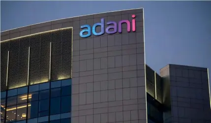  ?? BLOOMBERG ?? The Adani Group headquarte­rs in Ahmedabad, India. The flagship Adani Enterprise­s sank as much as 30% on Feb 2, adding to a 28% tumble in the previous session