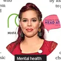  ?? ?? Mental health campaigner Natasha Devon