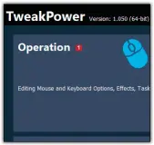  ??  ?? For å endre innstillin­gene 1 for musen må du klikke på hovedmenye­n for Windows’ første punkt: Operation 1.