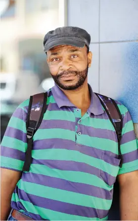  ?? Picture: Nigel Sibanda ?? FIT TO WORK. Shasha Mohoto wants to resume his normal duties at AngloGold Ashanti.