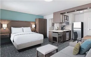  ?? SUBMITTED ?? The 72-room, six-storey Staybridge Suites opened its doors this week.