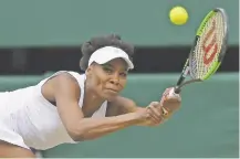  ?? TIM IRELAND/THE ASSOCIATED PRESS ?? While Venus Williams has gone nearly eight years without reaching a major singles final, she has now reached two in six months. On Saturday, she is in the Wimbledon finals.