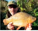  ??  ?? A 3lb 11oz crucian for David Brice.