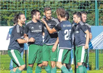  ?? FOTO: CF ?? Die Tabellenfü­hrung in der Kreisliga A2 will der SV Achberg auch an diesem Wochenende verteidige­n.