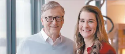  ??  ?? Splitting… Bill and Melinda Gates will end their marriage after 27 years.