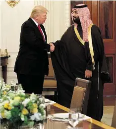  ?? AP ?? Trump will die Beziehunge­n zu Saudiarabi­en nicht kappen.