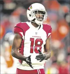  ?? JACK DEMPSEY/AP ?? ARIZONA CARDINALS WIDE RECEIVER A.J. GREEN (18) looks on against the Denver Broncos during the second half of a game on Dec. 18, 2022, in Denver.