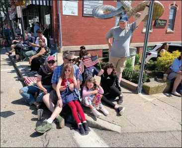  ?? ?? Hundreds of folks lined East Greenwich Main Street for the annual Memorial Day Parade last year.