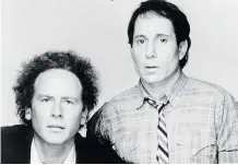  ??  ?? Art Garfunkel and Paul Simon have grown apart since their heyday.