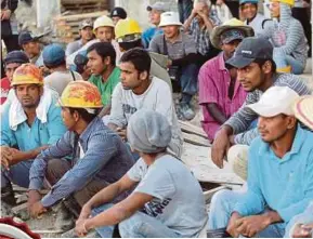  ?? FILE PIC ?? Foreign F workers in Malaysia now number 1.8 million.