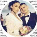  ?? ?? Marco Verratti con la modella francese Jessica Aidi: i due si sono sposati lo scorso anno