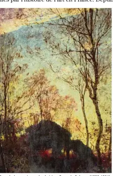  ?? © PNRHVC /D.ducastel. ?? Sous-bois au crépuscule, de Léon Germain Pelouse (1838-1891), appartient à la mairie de Cernay-la-ville. Il est en dépôt au Petit Moulin.