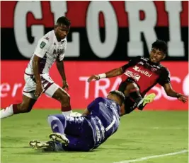  ?? JOSÉ CORDERO ?? Kevin Chamorro ha sido una de las fortalezas del Saprissa.