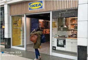  ?? ?? ●●The new IKEA store in Stockport