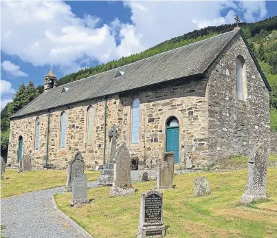  ??  ?? Dull Church was converted into a house and the owner wanted to buy part of the burial site.