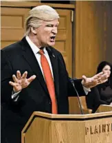  ?? WILL HEATH/NBC ?? “I don’t know how much more people can take it,” Alec Baldwin says of portraying President Donald Trump.