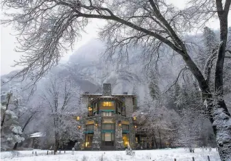  ?? Peter DaSilva / New York Times 2007 ?? The Ahwahnee Hotel at Yosemite National Park is among the many park amenities being ordered to shut to encourage social distancing and prevent the spread of the coronaviru­s.