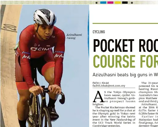 Pocket Rocketman On Course For 2020 Gold Pressreader