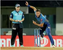  ??  ?? Trent Boult and New Zealand umpire Chris Gaffaney are among 17 New Zealanders bound for home from the suspended Indian Premier League.