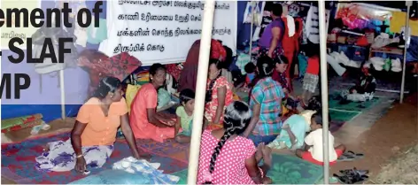  ??  ?? Families protest in Keppapulav­u of Mullaitivu