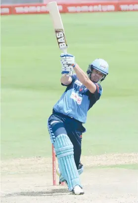  ?? Picture: Gallo Images ?? MAIN MAN. Titans captain Albie Morkel made a quickfire unbeaten 61 in their One-Day Cup match against the Lions at SuperSport Park yesterday.