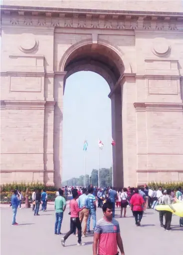  ??  ?? The India gate