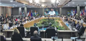  ?? ?? La reunión de los cancillere­s de G20 comenzó ayer en Río de Janeiro, Brasil. (EFE)