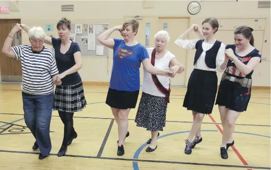  ?? NICK BRANCACCIO ?? Members of the Royal Scottish Country Dance Society practise at Bedford Church Hall. The group meets Wednesdays at Mackenzie Hall from September to May.