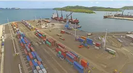 ?? Photo: PNG Ports Corporatio­n ?? Monitoring of vessels entering PNG ports.