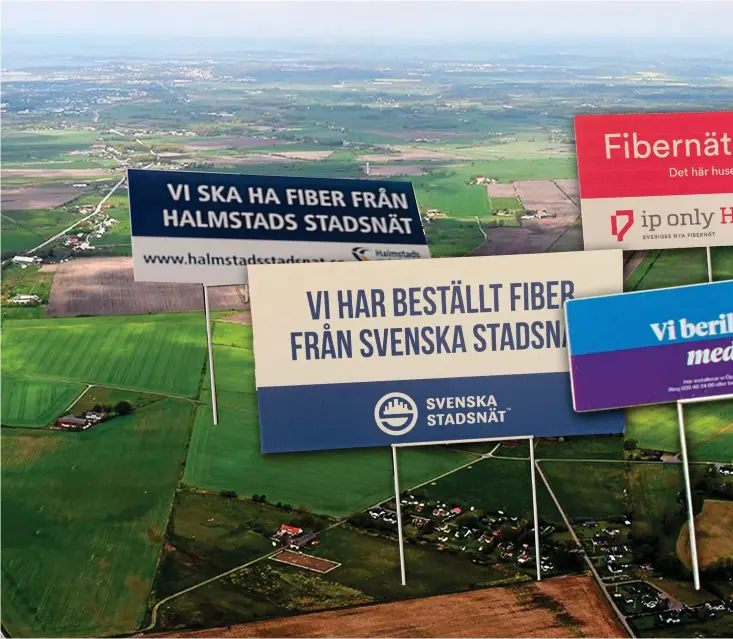  ??  ?? VILL VETA MER. Det finns gott om aktörer som erbjuder hallänning­arna fiber. Nu vill både regionen och regeringen få svar på varför en del väljer att tacka nej.