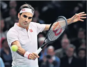  ??  ?? Target: Roger Federer will win his 100th title if successful at the ATP Finals