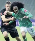  ??  ?? Tahith Chong is on loan at German side Werder Bremen