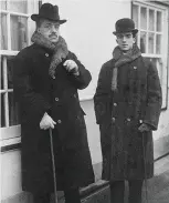  ??  ?? great minds: Diaghilev and Massine