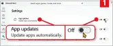  ?? ?? Stop software updates (1) and limit the amount of bandwidth Windows can use for downloads (2) to stop them slowing your PC