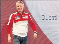  ??  ?? CONVENCIDO. Ciabatti no pretende cambiar de pilotos en Ducati.