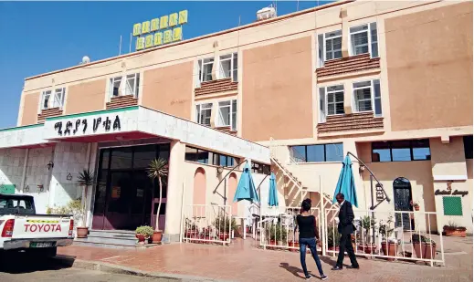  ?? ?? A view of the Midian Hotel in Asmara, Eritrea