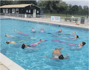  ?? ?? Mermaid swimming at Arundel Lido