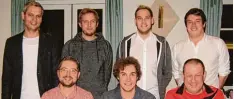  ?? Fotos: Walter Mika ?? Neuwahlen beim TSV Hollenbach: (stehend von links) Stephan Haas, Martin Aechter, Maximilian Golling, Tobias Stark, (sitzend von links) Bernhard Fischer, Florian Nefzger, Martin Weichselba­umer.