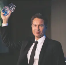  ?? CP PHOTO ?? Actor Eric McCormack receives the Stratford Festival Legacy Award during a reception in Toronto on Monday.