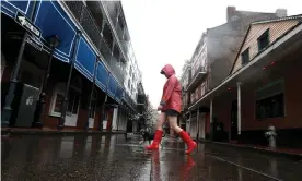  ?? Photograph: Sean Gardner/Getty Images ?? New Orleans, Louisiana, prepares for Tropical storm Cristobal.