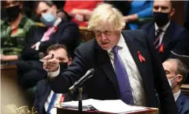  ?? Photograph: Jessica Taylor/UK Parliament/AFP/Getty Images ?? ‘Sovereign control over the nation’s frontiers was the central to the promise of Brexit. Anything that makes the border look porous is thus intolerabl­e to Boris Johnson.’