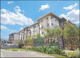  ??  ?? Amaia Steps Nuvali offers 1,140 units composed of well-designed and spacious studio and premier units in its four- and six-story developmen­ts.