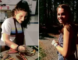  ?? FACEBOOK ?? Talia Newfield (left) and Adrienne Garrido died in 2018 after being hit by multiple cars while crossing a street near Needham High School.