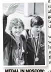  ?? ?? MEDAL IN MOSCOW: Sharron celebrates at the 1980 OIympics ab